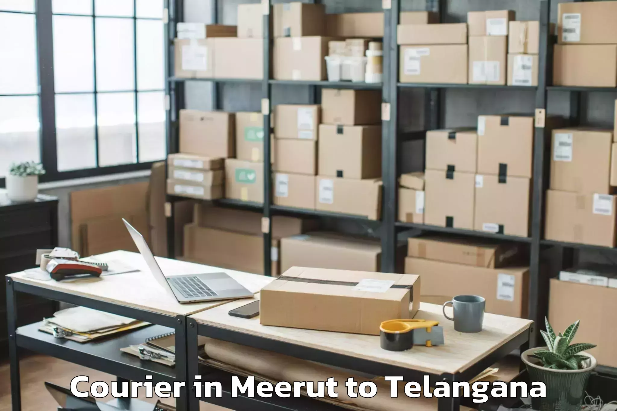 Get Meerut to Allapur Courier